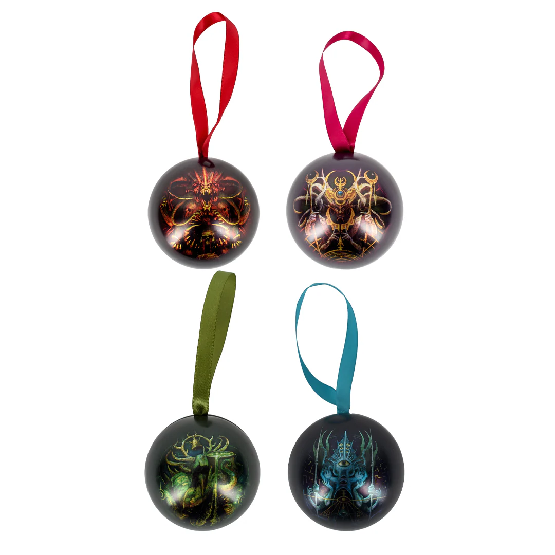 Warhammer 40,000: Chaos God Baubles (4 pack)
