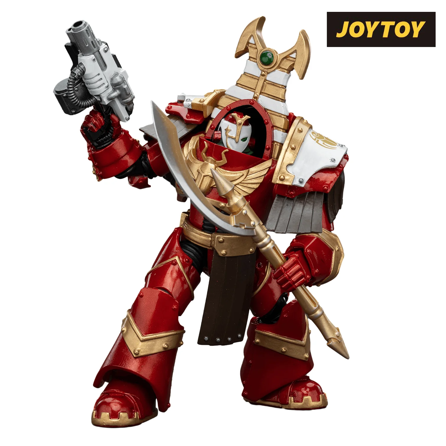 JoyToy Warhammer The Horus Heresy Action Figure - Thousand Sons, Sekhmet Terminator Cabal, Sekhmet with Combi-Melta and Achea Force Weapon (1/18 Scale)