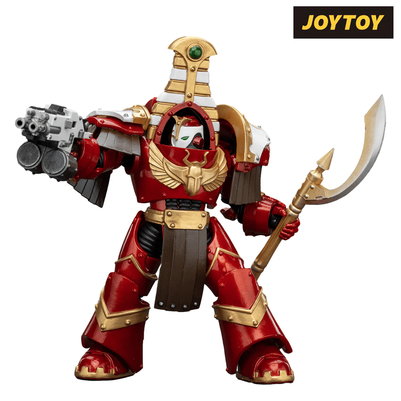 JoyToy Warhammer The Horus Heresy Action Figure - Thousand Sons, Sekhmet Terminator Cabal, Sekhmet with Combi-Bolter and Achea Force Weapon (1/18 Scale)