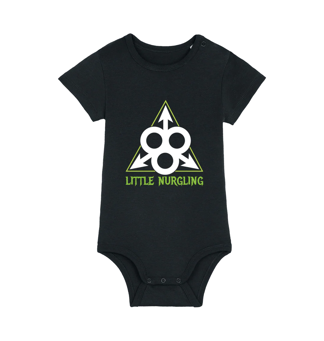 Little Nurgling Logo Organic Baby Bodysuit