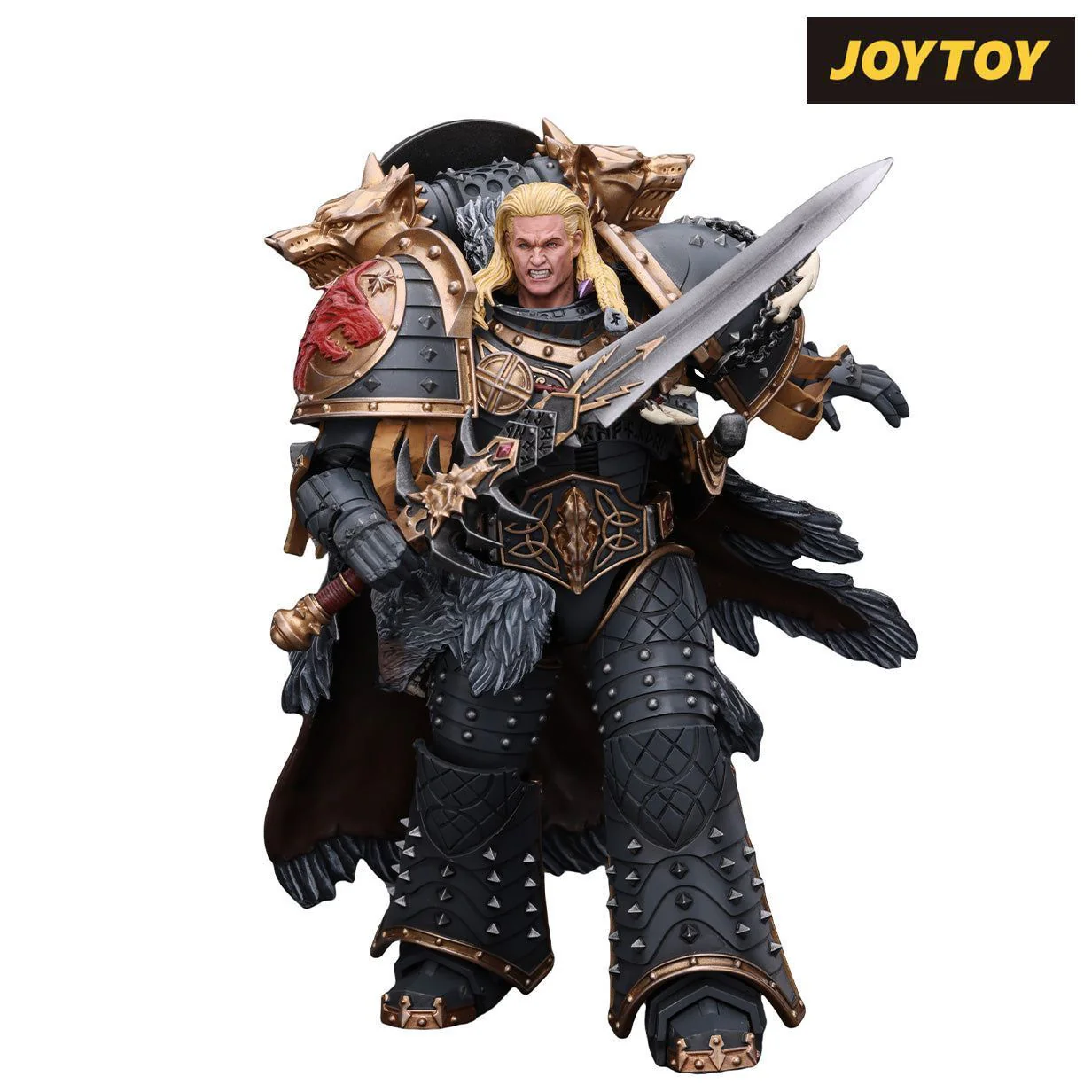 JoyToy Warhammer The Horus Heresy Action Figure - Space Wolves, Leman Russ, Primarch of the VIth Legion