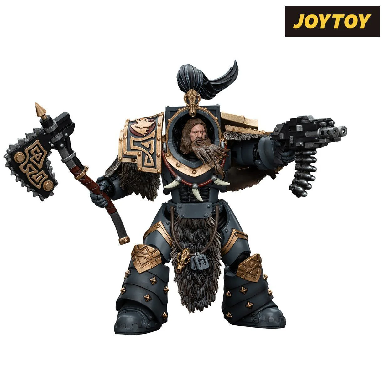 JoyToy Warhammer The Horus Heresy Action Figure - Space Wolves Varagyr Wolf Guard Squad Varagyr Terminator 2 (1/18 Scale)