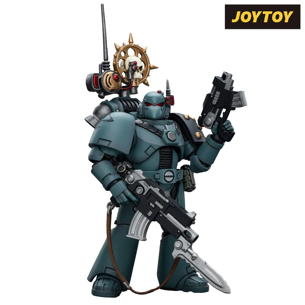 JoyToy Warhammer The Horus Heresy Action Figure - Sons of Horus, Legion MkVI Tactical Squad Legionary with Nuncio Vox (1/18 Scale)