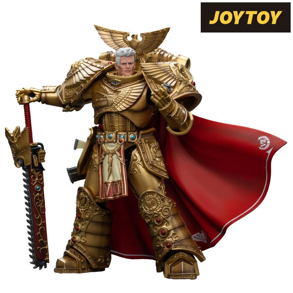 JoyToy Warhammer The Horus Heresy Action Figure - Imperial Fists Rogal Dorn, Primarch of the VIIth Legion, (1/18 Scale).