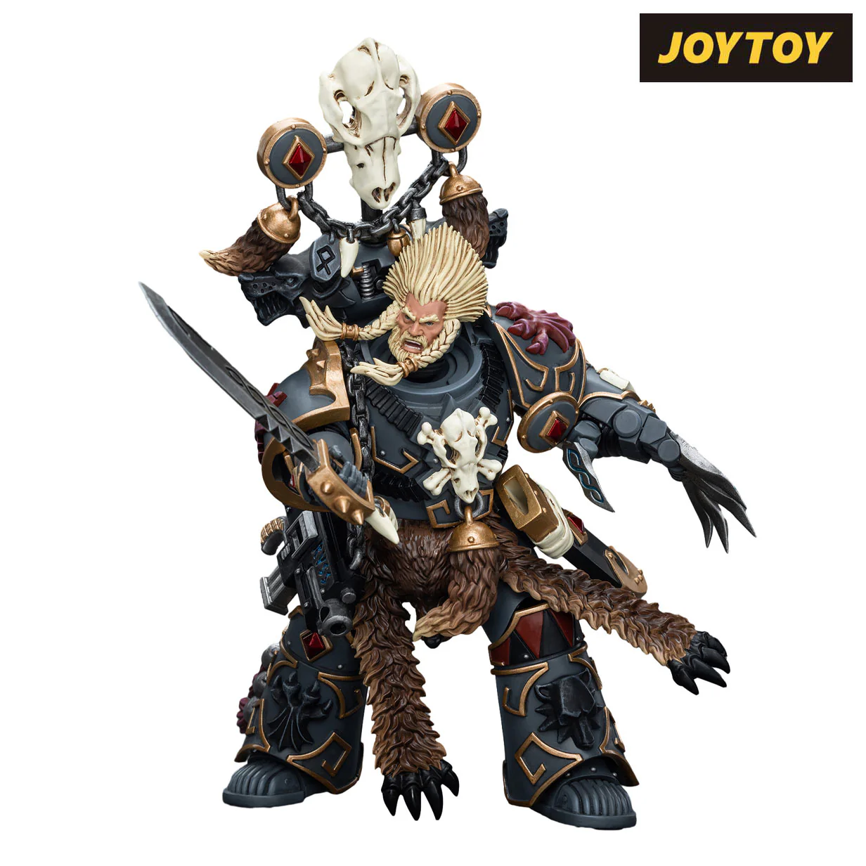 JoyToy Warhammer The Horus Heresy Action Figure - Space Wolves, Geigor Fell-hand (1/18 Scale) Preorder