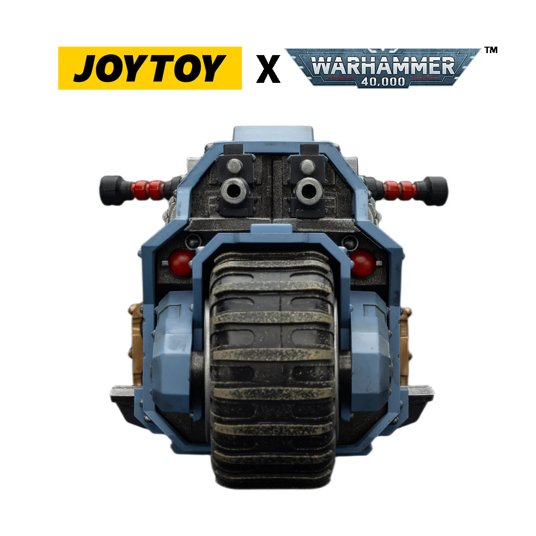 907-joytoy-warhammer-40-000-space-wolves-raider-pattern-combat-bike-with-twin-linked-bolt-rifles-1-18-scale-preorder-9.webp JOYTOY Warhammer 40,000 - Space Wolves, Raider-pattern Combat Bike with twin-linked bolt rifles (1/18 Scale) Preorder