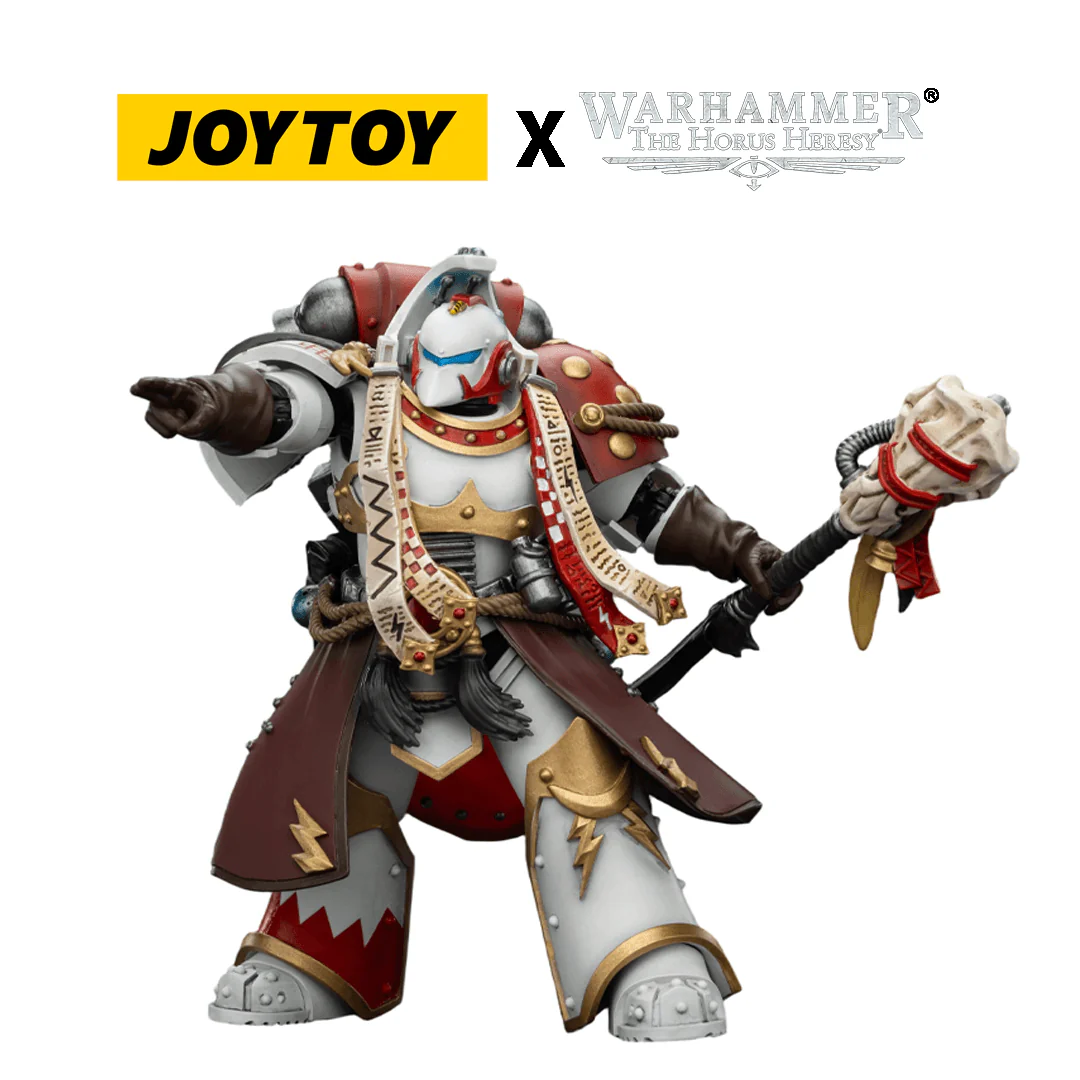 JOYTOY Warhammer The Horus Heresy Action Figure - White Scars, Stormseer Consul with Force Staff and Bolt Pistol (1/18 Scale)