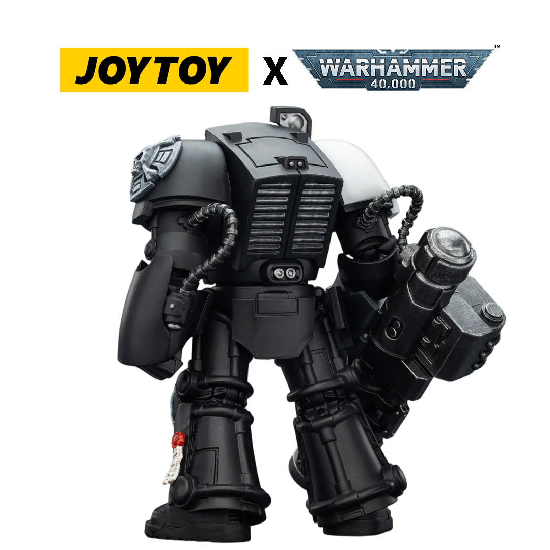 JoyToy Warhammer 40,000 Action Figure - Raven Guard, Terminator 3 with Assault Cannon (1/18 Scale)