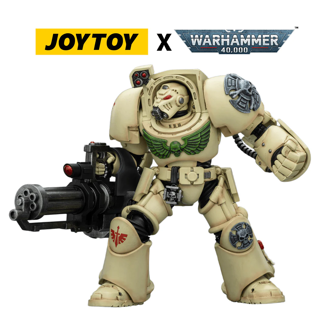 JoyToy Warhammer 40,000 Action Figure - Dark Angels, Terminator 3 with Assault Cannon (1/18 Scale)
