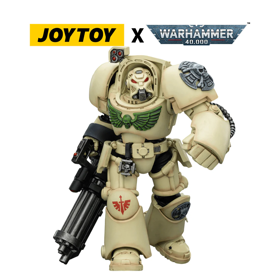 JoyToy Warhammer 40,000 Action Figure - Dark Angels, Terminator 3 with Assault Cannon (1/18 Scale)