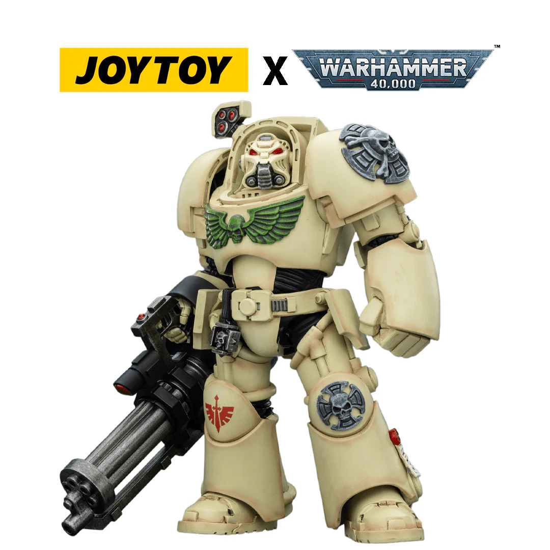 JoyToy Warhammer 40,000 Action Figure - Dark Angels, Terminator 3 with Assault Cannon (1/18 Scale)