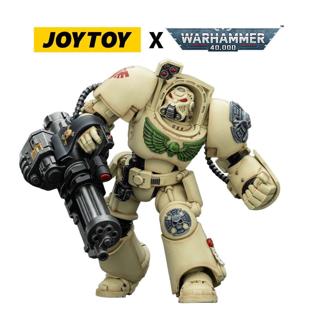 JoyToy Warhammer 40,000 Action Figure - Dark Angels, Terminator 3 with Assault Cannon (1/18 Scale)
