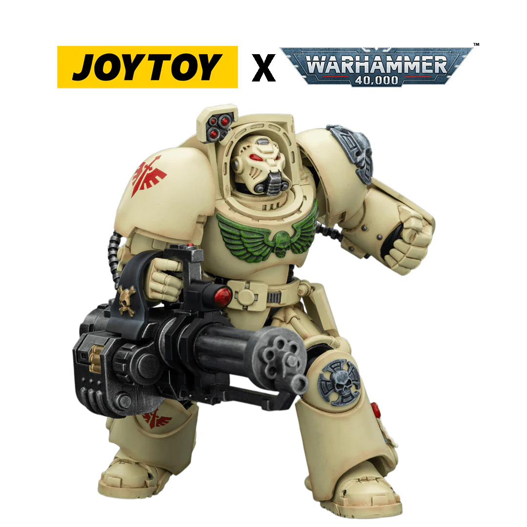 JoyToy Warhammer 40,000 Action Figure - Dark Angels, Terminator 3 with Assault Cannon (1/18 Scale)