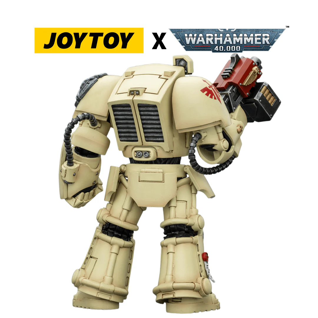 JoyToy Warhammer 40,000 Action Figure - Dark Angels, Terminator 2 with Power Fist and Storm Bolter (1/18 Scale)