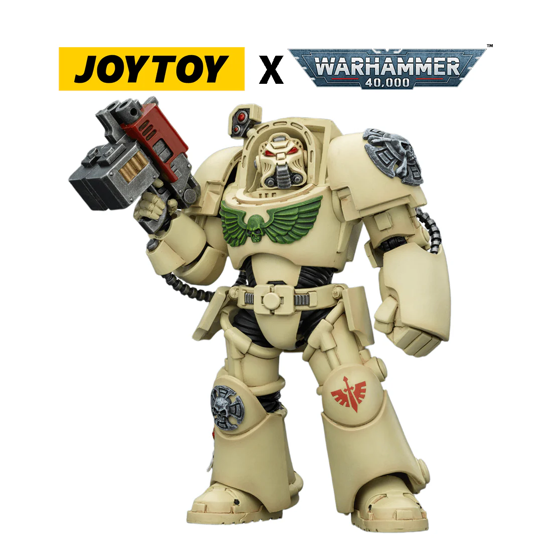 JoyToy Warhammer 40,000 Action Figure - Dark Angels, Terminator 2 with Power Fist and Storm Bolter (1/18 Scale)