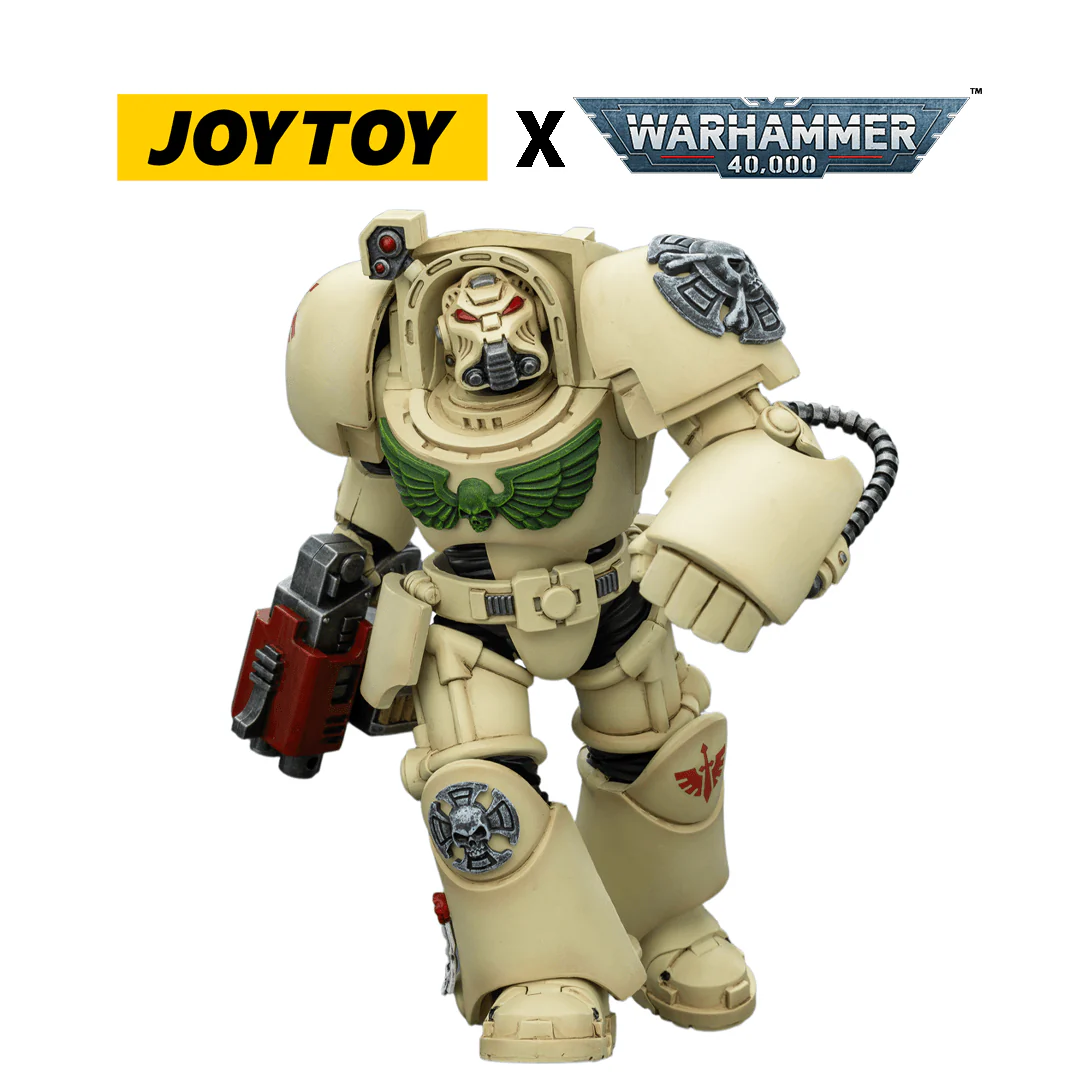 JoyToy Warhammer 40,000 Action Figure - Dark Angels, Terminator 2 with Power Fist and Storm Bolter (1/18 Scale)