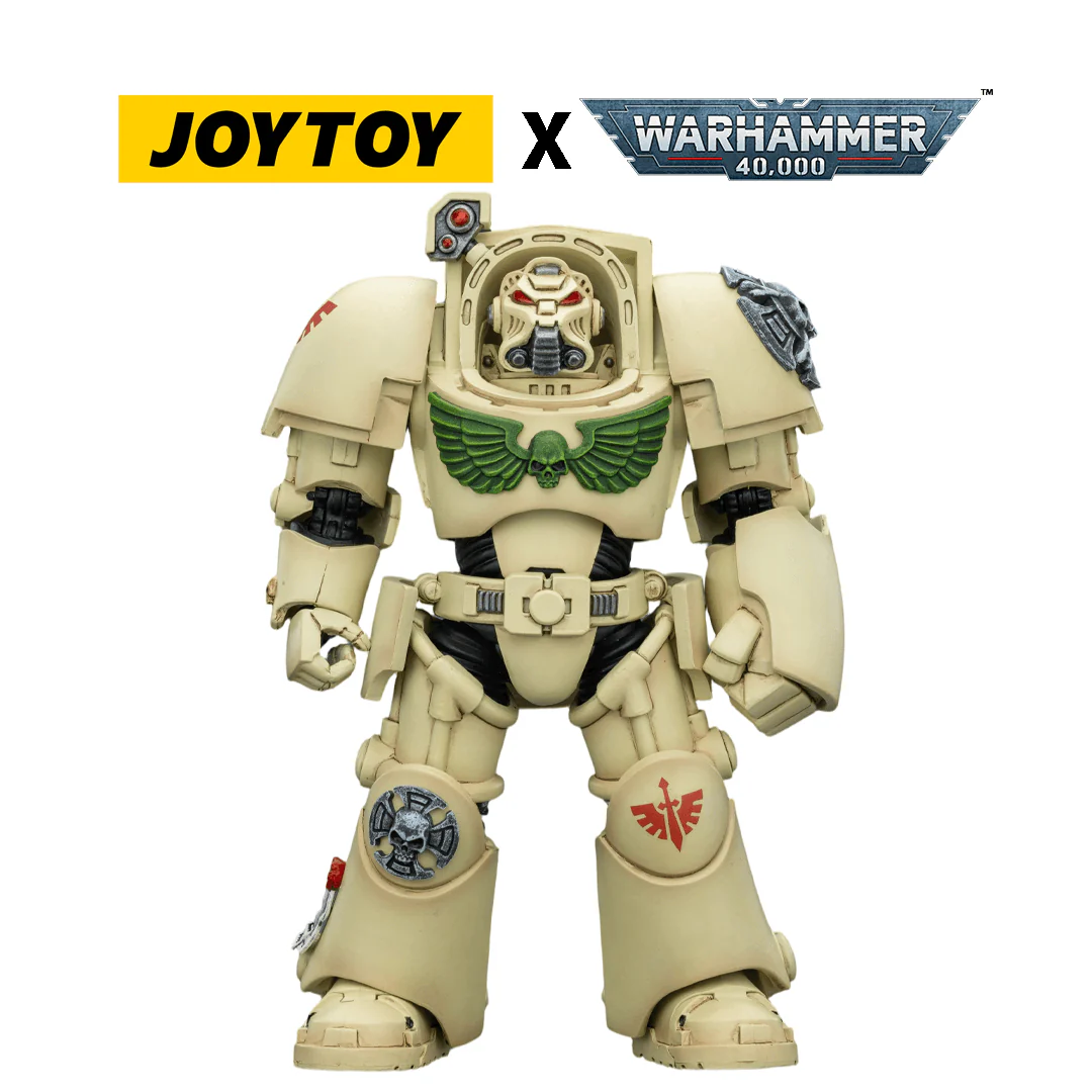 JoyToy Warhammer 40,000 Action Figure - Dark Angels, Terminator 2 with Power Fist and Storm Bolter (1/18 Scale)