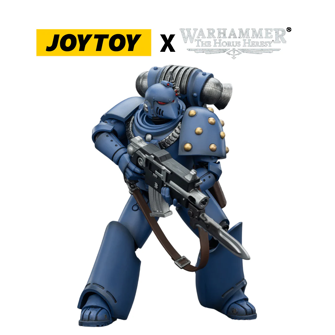 JoyToy Warhammer The Horus Heresy Action Figure - Ultramarines, MKVI Legionary (1/18 Scale)