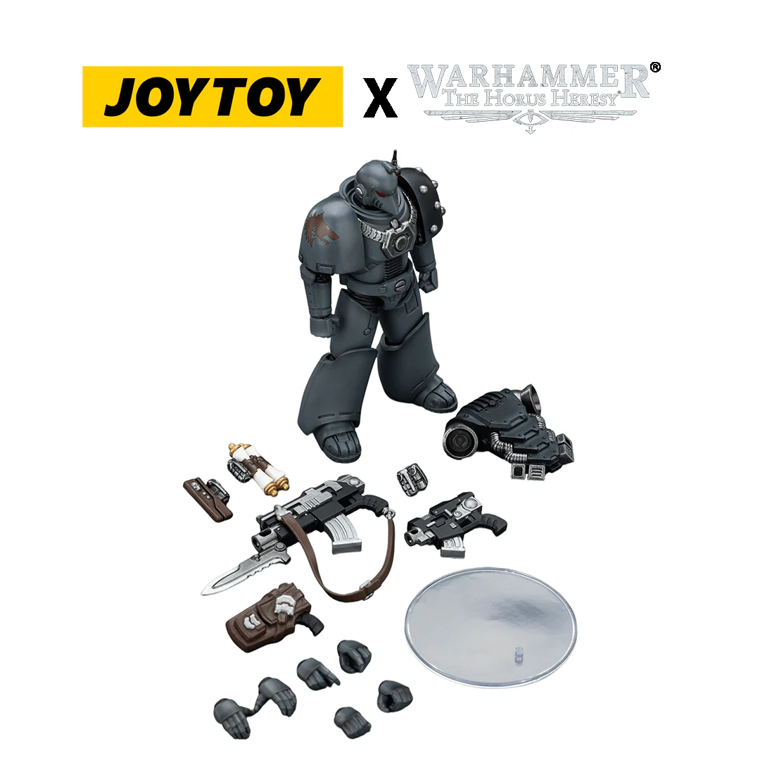 JoyToy Warhammer The Horus Heresy Action Figure - Space Wolves, MKVI Legionary (1/18 Scale)